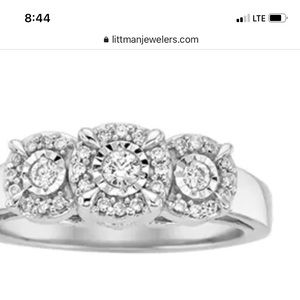 3/4 carat engagement ring purchased at Littmans